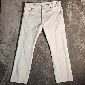 Levi's 501 Jeans Men's 36X30 White Button Fly Straight Leg 501XX